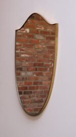 Italian Modernist Ramati Shield Mirror by Vetreria Bonardi - Image 7