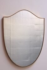 Italian Modernist Ramati Shield Mirror by Vetreria Bonardi - Image 2