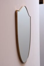 Italian Modernist Ramati Shield Mirror by Vetreria Bonardi - Image 3