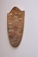 Italian Modernist Ramati Shield Mirror by Vetreria Bonardi - Image 6