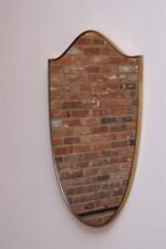 Italian Modernist Ramati Shield Mirror by Vetreria Bonardi - Image 8