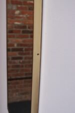 Vintage Italian Large Brass Rectangular Wall Mirror in the Manner of Gio Ponti - Image 11