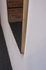 Vintage Italian Large Brass Rectangular Wall Mirror in the Manner of Gio Ponti - Image 12