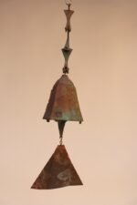 Large Mid-Century Verdigris Bronze Bell / Wind Chime Paolo Soleri for Arconsanti - Image 2