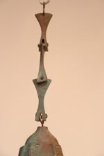 Large Mid-Century Verdigris Bronze Bell / Wind Chime Paolo Soleri for Arconsanti - Image 12