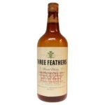 Vintage Three Feathers Whiskey Oversized Store Display Advertising Glass Bottle