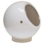 Vintage Italian Modern Elios Lighted Mirror Table Lamp by Giusto Toso for Leucos