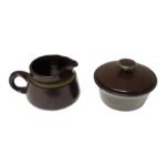 Vintage Franciscan "Madeira" Pottery Earthernware Creamer and Sugar Set