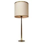 Tall Swedish Modern Brass Table Lamp Model B66 by Hans Agne Jakobsson