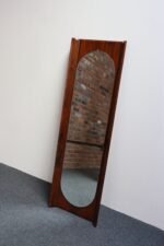 Vintage Italian Modern Rosewood Wall Mirror Designed by Donati for Stil Glass - Image 5