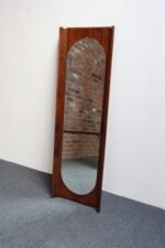 Vintage Italian Modern Rosewood Wall Mirror Designed by Donati for Stil Glass - Image 6
