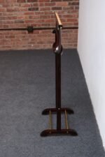 Vintage Fratelli Reguitti Dark Mahogany and Brass Valet in Style of Ico Parisi - Image 7