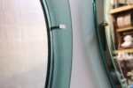Pair of Vintage Italian Green Glass Teardrop Form Wall Mirrors by Cristal Arte - Image 14