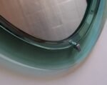 Pair of Vintage Italian Green Glass Teardrop Form Wall Mirrors by Cristal Arte - Image 19