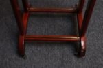 Vintage Brass and Stained Red Mahogany Valet by Fratelli Reguitti - Image 33