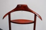 Vintage Brass and Stained Red Mahogany Valet by Fratelli Reguitti - Image 18