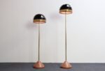 Set of Two "Febo" Floor Lamps in Glass and Marble by Roberto Pamio for Leucos - Image 2