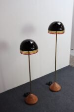 Set of Two "Febo" Floor Lamps in Glass and Marble by Roberto Pamio for Leucos - Image 8
