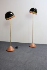 Set of Two "Febo" Floor Lamps in Glass and Marble by Roberto Pamio for Leucos - Image 4