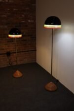 Set of Two "Febo" Floor Lamps in Glass and Marble by Roberto Pamio for Leucos - Image 13