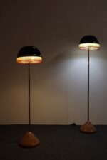 Set of Two "Febo" Floor Lamps in Glass and Marble by Roberto Pamio for Leucos - Image 14