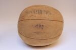 Collection of Five Vintage European Leather Medicine Balls - Image 16