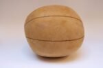 Collection of Five Vintage European Leather Medicine Balls - Image 18