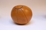 Collection of Five Vintage European Leather Medicine Balls - Image 13