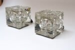 Pair of Glass Cubosfera Table Lamps by Alessandro Mendini for Fidenza Vetraria - Image 3