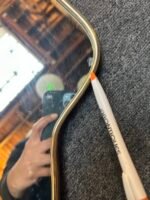 Vintage Italian Brass Arched Scalloped Wall Mirror after Gio Ponti - Image 15