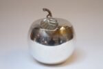 Vintage Italian Modernist Silver-Plated "Apple" Insulated Ice Bucket - Image 3