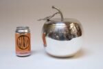 Vintage Italian Modernist Silver-Plated "Apple" Insulated Ice Bucket - Image 9