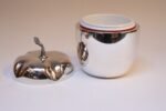 Vintage Italian Modern Silver-Plated "Pepper" Ice Bucket with Red Interior - Image 13