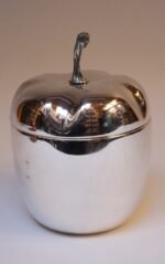 Vintage Italian Modern Silver-Plated "Pepper" Ice Bucket with Red Interior - Image 8