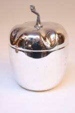 Vintage Italian Modern Silver-Plated "Pepper" Ice Bucket with Red Interior - Image 3