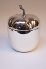 Vintage Italian Modern Silver-Plated "Pepper" Ice Bucket with Red Interior - Image 10
