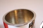 Vintage Italian Modern Silver-Plated "Pepper" Ice Bucket with Red Interior - Image 26
