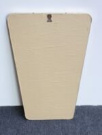 Italian Modern Contour Wall Mirror with Beaded Brass Frame after Gio Ponti - Image 7