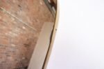Vintage Italian Distressed Oblong Wall Mirror with Brass Frame after Gio Ponti - Image 24