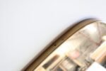 Vintage Italian Distressed Oblong Wall Mirror with Brass Frame after Gio Ponti - Image 19
