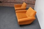 Pair of Italian Modernist Sculptural Lounge Chairs by Pizzetti - Image 9