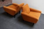 Pair of Italian Modernist Sculptural Lounge Chairs by Pizzetti - Image 7