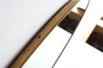 Italian Modern Oval Wall Mirror with Brass Frame after Gio Ponti - Image 20