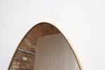Italian Modern Oval Wall Mirror with Brass Frame after Gio Ponti - Image 15