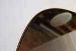 Italian Modern Oval Wall Mirror with Brass Frame after Gio Ponti - Image 13