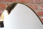 Vintage Italian Elliptical Wall Mirror with Brass Frame after Gio Ponti - Image 26