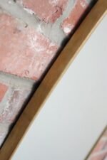 Vintage Italian Elliptical Wall Mirror with Brass Frame after Gio Ponti - Image 12