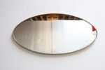 Italian Modern Oval Wall Mirror with Brass Frame after Gio Ponti - Image 9