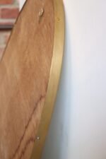 Vintage Italian Elliptical Wall Mirror with Brass Frame after Gio Ponti - Image 29