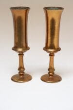 Pair of Vintage Arts and Crafts Style Copper Goblets / Bud Vases - Image 8